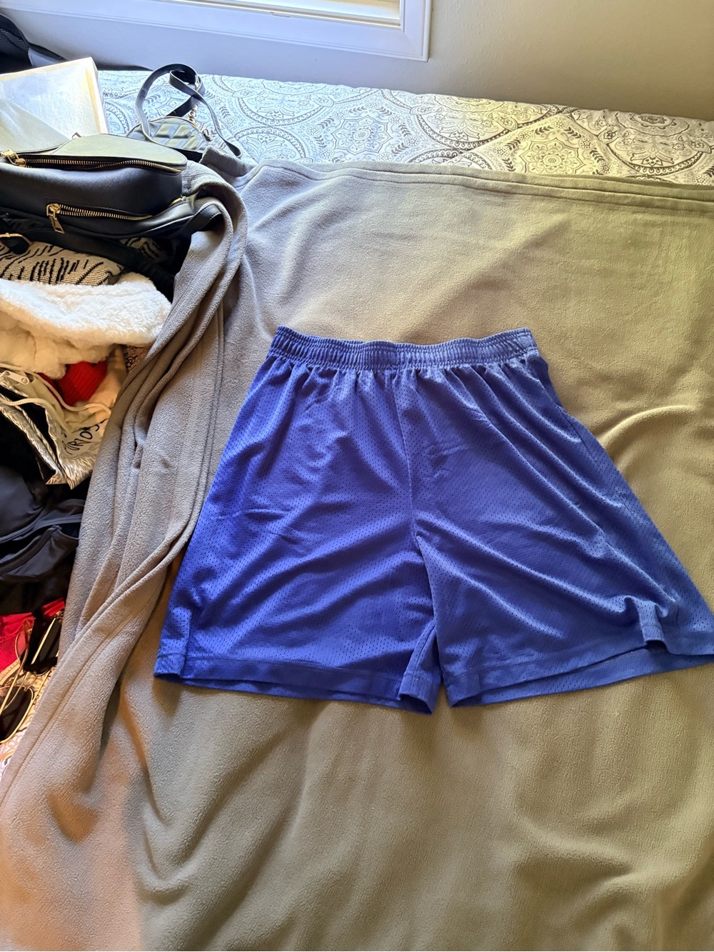 Athletic Mesh Shorts in Royal Blue
